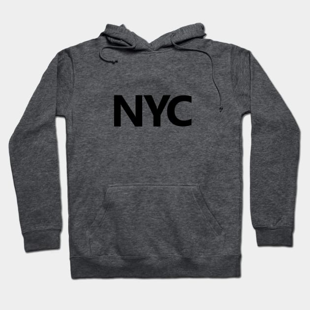 NYC Black Hoodie by AdventureFinder